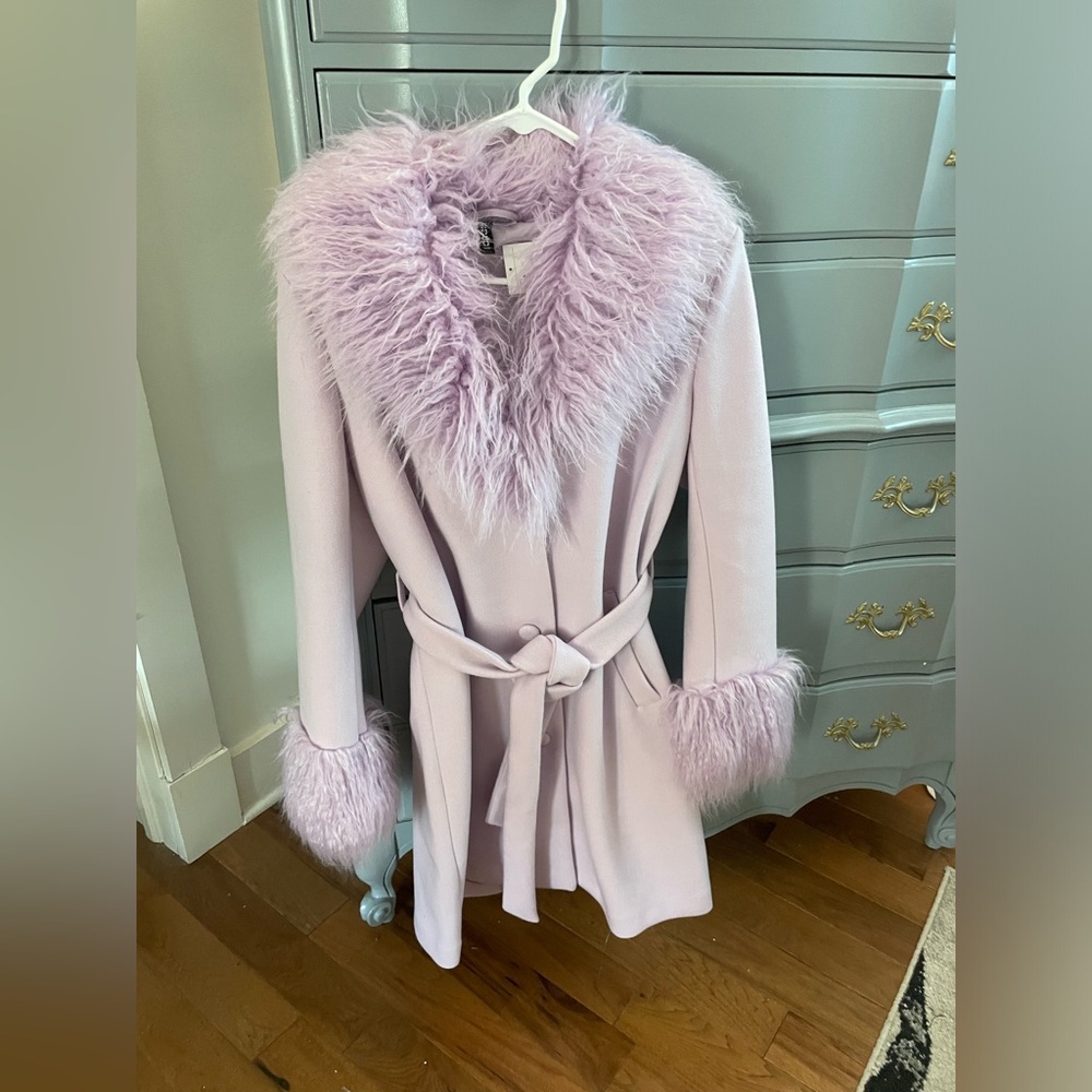 HM faux fur coat